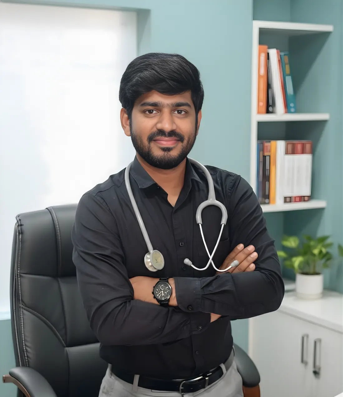 Portrait of Dr Prashanth Vasala, BHMS, MD (Homoeopathy)
